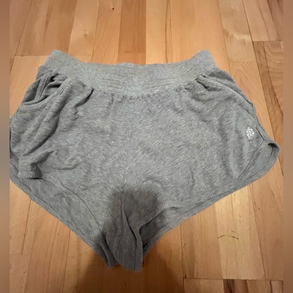 Free people movement grey lounge shorts